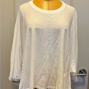 AERIE White Dolman Sleeve Top